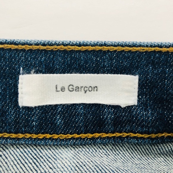 Frame Denim Le Garçon jean w/ side zippper 24 - Picture 7 of 8